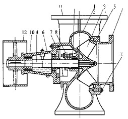 蜗壳式混流泵构造图